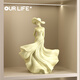 Ole's Light Luxurious Spring Breeze Phantom Character Art Ornament High-end Sculpture Living Room Study Entrance Wine Cabinet Home Accessories HT Phantom Goddess Ornament (Gift Box) Beijing Warehouse Quick Delivery
