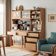 
Lin's home dining side cabinet Nordic log style wall cabinet wine cabinet tea cabinet chest of cabinet living room storage cabinet OU7T