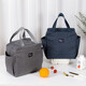 Mengting double-layer aluminum foil insulation bag for travel picnic bag lunch box lunch bag student bento bag waterproof thickened navy blue