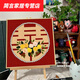 
Moran Nuoer wedding gift happy character texture painting quartz sand acrylic digital handmade rose decoration hanging painting q10975 texture painting 60*60cm thick solid wood inner frame Highlight pigment