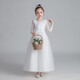 
Dev Ake children's dress girl princess skirt high-end long skirt small host piano performance evening dress big boy middle school student CW683 long white 130 (recommended 41-50 Jin [Jin equals 0.5 kg])