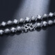 Xizhao Jewelry Platinum Necklace Laser Bead Necklace PT950 Round Pearl Bead Buddha Bead Necklace Versatile Platinum Chain Customized 80g Shipping in 1-10 working days