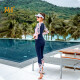 361 swimsuit women's split long-sleeved trousers conservative surfing suit beach sun protection wetsuit jellyfish suit hot spring swimsuit