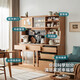 
Lin's home dining side cabinet Nordic log style wall cabinet wine cabinet tea cabinet chest of cabinet living room storage cabinet OU7T