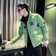 杰逊斯立领羽绒棉服男冬季新款加厚保暖休闲棉衣外套男士潮流痞帅棉袄子 D313-F67米白色 2XL 建议145-160斤
