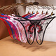 Please Confidential Shipping Fancy Sexy Panties Women's Transparent Mesh Embroidered Sexy Thong Adult Room Red