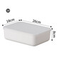 Yushe plastic sundry storage box with lid large storage box household plastic clothing storage box snack book storage box N107 white with lid 45*31*14.2cm