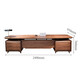 TONGTA light luxury simple modern new Chinese style solid wood boss desk high-end president leader manager desk office desk and chair 2.4m boss table