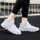 XTEP (XTEP) women's shoes and sneakers for women in summer season fashionable lightweight soft sole shock-absorbing rebound leather mesh casual running shoes 7001 white lan [mesh] 39
