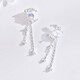 Su Shiliu butterfly earrings 925 silver earrings for women, high-end earrings, long tassel earrings, birthday gifts for girlfriends and wives, a pair of small fresh butterfly earrings