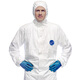 Tyvek DuPont Schutzkleidung 1422A (TBM001) Tyvek einteiliger, industrietauglicher Staubpartikel-Farbsprüh-Isolationskittel XL mit Kapuze