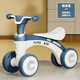 Ha Dinglong Children's Balance Car 1-3 Years Old Boy Toy Girl Without Stepping Car Baby Sliding Car Kid Four-wheel Car Amber Green 2-4 Years Old [Lighting Music]