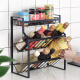 Cui Dahuang storage rack three-layer carbon steel one-piece no installation and no punching solid bold storage kitchen storage rack spice rack TL01Y