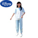 迪士尼（Disney）2024新款套装夏装女童休闲运动服女大童儿童夏季短袖时髦洋气童装 5671撞色+9731紫色(无鞋) 120 cm