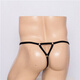 Guiruo Herren -Tanga ein Riemen sexy transparente Bag Gun Bullet separate Eisen Randspitzen Physiologische Höschen Männer rote Uniform Größe
