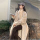 Gu Bing simulated fur coat for women winter imitation mink coat thickened loose lamb fur one-piece mid-length milk white [self-priming buckle] L [130-150Jin [Jin equals 0.5 kg]]