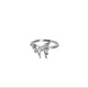 Yijin butterfly ring women's S925 sterling silver diamond zircon open ring niche light luxury simple fashion high-end ring gift butterfly ring adjustable