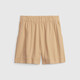 Gap Women's Summer Leinen hohe Taille A-Line Silhouette Trendy Shorts 582942 Loose Casual Hosen Hellbraun 160/70A (s)