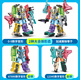 Lindo hogar Transformado Digital Integrado Robot Juguetes ensamblados más Diamond Mecha Mecha Bloques de construcción infantiles de Diamond Mecha 3 a sexto cumpleaños Gran Digital 6 Excavator