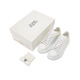 亚历山大麦昆（Alexander McQueen）新品 女士阔型系带厚底休闲运动鞋小白鞋情侣款礼物女 718139 WHGP5 3523 白色浅黄色尾 34