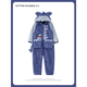 Shantoulin Village Shark Men's Autumn and Winter Large Size One-piece Pajamas 2024 Teenagers Plush Thickened Coral Fur Home Clothing YPF One-piece 3890 Gray Cat M Size 160C/95Jin[Jin equals 0.5 kg]