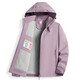 Chaqueta de gabardina de gabardina de vancamel occidental de camello más vellón chaqueta corta espesada a prueba de viento con capucha con capucha de caparilla suave de trabajo de una sola capa 9930S Zi pezón polvo - Mujeres [color sólido] XL XL