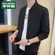 MULINSEN Jacket Men's Korean Style Trendy Baseball Collar Top Men's Short Casual Jacket Men's 13F154100125 Black XL (175/78A)