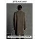 PEACEBIRD Men's Cashmere Blended Fabric Loose Casual Coat Fashion B1AAE4B05 Brown 1 L