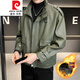 Pier Cardin Plus Velvet Motorcycle Leather Chaqueta de cuero Corto 2022 Autumn e invierno Estilo coreano Corea de cuero de cuero de cuero.