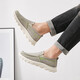 
Huili Warrior casual shoes men's one foot canvas shoes men's fashionable versatile fabric men's shoes lazy shoes WXY-B011Z gray 41