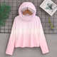 TSYU Kinder Sonnenschutz Kleidung Mädchen und Jungen Sommer 2025 Neue Ice Silk Sun Protection Kleidung Dünne Mantel Sommerschutz Lila F9929 120