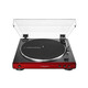 Audio-technica AT-LP60X RD automatic belt drive turntable music record vinyl record player retro record player gramophone red
