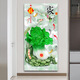 
Miaobei self-adhesive mural entrance entrance decoration painting Chinese living room entrance stickers corridor vertical background wallpaper wardrobe door 671-Golden Avenue Super large: 120cm*240cm