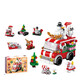 Lele Brothers Bausteine ​​versammelten Santa Claus Rentier Baumzug Puzzle Model Junge Mädchen Kinder Spielzeug Sechs-in-ein-Weihnachtszug 270 Partikel