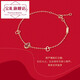 Baozha 18K gold Miaojixiang bracelet rose gold gourd auspicious women's chain color gold bracelet Miaojixiang bracelet (approximately 0.92-1.06g)