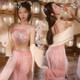 Sexe pyjamas costume ancien style hanfu séduisant cheongsam uniforme passion hot midnight couple couple jeu de rôle 6627 Blue Sound Princess Floating Tassel Set une taille (80-125 Jin [Jin est égal à 0,5 kg]))