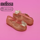 MelissaMelissa Children's Classic Small Round Toe Ballet Shoes Three-dimensional Bow Shoes 35894 Pearlescent Pink 27