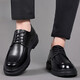 Playboy Cuero zapatos casuales para hombres uso formal de cuero genuino transpirable negro suave suela gruesa 2025 nuevos zapatos de cuero de cabeza grande para hombres encaje negro 9763 40