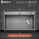 
OBELLIN sink large single tank kitchen washing basin nano large single tank sink Taichung basin thickened panel Galaxy grey handmade slot 9140H double induction pull faucet 9903G right side water fall_reserved faucet water purification hole with cutting board