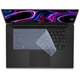 咔咔鱼Dell戴尔XPS15键盘膜9575 9570 9560 9550按键防尘垫XPS17 9720 9730屏幕膜防尘防水垫屏幕保护膜 半透黑色-硅胶键盘膜 戴尔 XPS15-9550