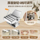 Baijie manual noodle machine, stainless steel noodle machine, hand-cranked wonton wrapper, dumpling wrapper roll-out, noodle-making artifact, small noodle machine, thickened and upgraded model - two knives, wide noodles + thin noodles, rolling and pressing noodles/all in one machine