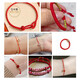 Venus silk red rope bracelet braided hand rope red thread handmade diy material braided rope jade thread self-made pendant rope Mambo rope - red - thick 2.0mm 1 roll S