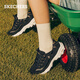 斯凯奇（Skechers）熊猫鞋春秋女增高老爹鞋铆钉轻质厚底休闲鞋运动鞋 11979白色/银色/WSL 35 220mm