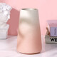 Extreme Space Ceramic Vase Flower Arranger Living Room Crafts Desktop Decoration Simple Home Coffee Table Decoration White Pink Vase