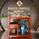KAMJOVE solid wood mobile tea cart small tea table mobile tea table tea room boiling water tea cabinet fully automatic water supply tea cart household KW-6000 single tea cart