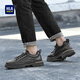 Hailan Home (HLA) Herrenschuhe Retro Wear-Resistant Schnürfrequenz kostenloser Freier Arbeitsschuhe Low Top Outdoor Herren Black 43