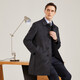 YOUNGOR (YOUNGOR) men's coat men's single-breasted jacket slim-fit business coat wool blend down liner VYSY015110CFY gray S 165/88A