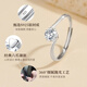 China Gold Guardian Life Ring Girl Topaz Diamond Ring Proposal Girl Birthday Gift Girlfriend Wife Wedding Anniversary Guardian Life Ring Topaz 1 carat - Jingsuda
