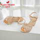 Fugui Bird Talals Sandals Chaussures féminines NOUVEAU ÉTÉ SUMPRE CALAGE HEURS HEURS FEMMES CHAPACLES À TAQUE FEMMES PLAGIE IMPLICATEUR OPENS TOOD TOAD TOOD SOGNE FEMME CHARMAGNE Talons talons 8,5 cm 37