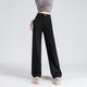 Simple 2023 Automne et hiver nouveau pantalon en denim polyvalent pour les femmes coréennes hautes hautes rythmes décontractés pantalons de plancher à jambes droits rétro 9853 xs